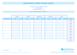 free blank california employee time records template doc