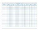 free blank church attendance record template example