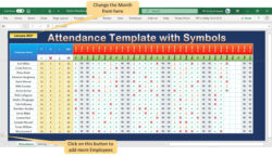 free blank church attendance record template excel