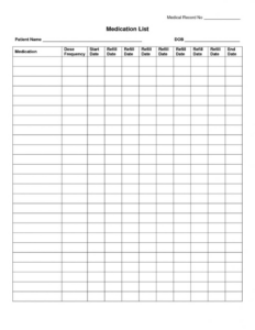 free blank monthly medication administration record template