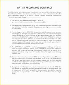 free blank music record label contract template pdf