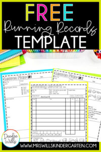 free editable 100 word running record template example