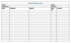 free editable computer maintenance record template doc