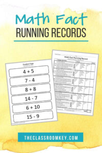 free editable math running records template excel