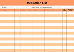 free editable personal medical record form template example