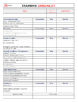 free printable bar staff training record template doc