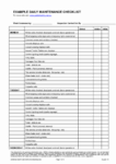 free printable building maintenance records template doc