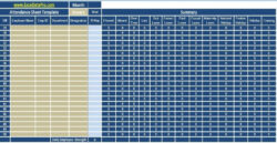 free printable daily staff attendance record template sample