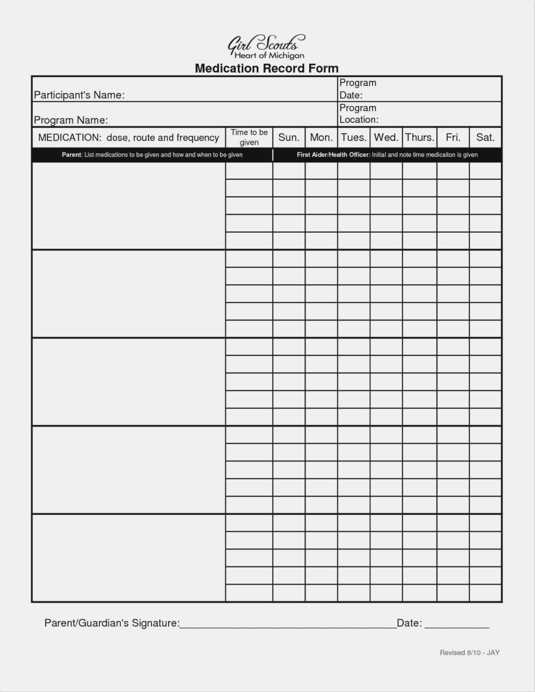 free printable dog shot records template