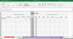 free printable employee payroll record template excel