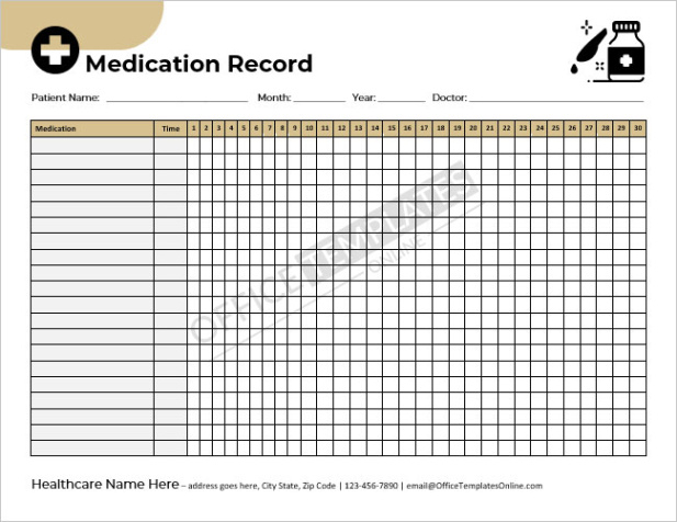 free printable home care medication administration record template example