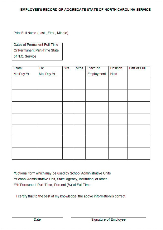 free sample california employee time records template sample