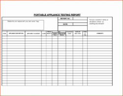 free sample pat testing record sheet template word