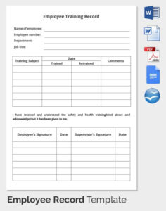 free sample record of conversation with employee template pdf