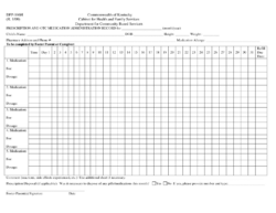 free  weekly medication administration record template sample