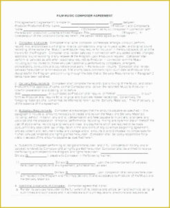 independent record label contract template example