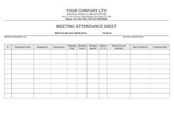 meeting attendance record template word