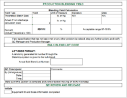 pharmaceutical batch manufacturing record template sample