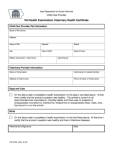 printable adoption pet health record template word