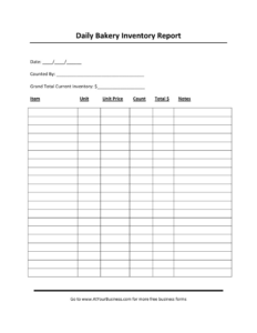 printable breakfast production record template excel