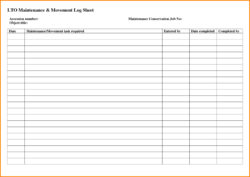 printable building maintenance records template doc