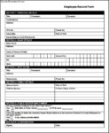 printable employee payroll record template doc