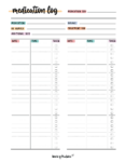 printable pain medication administration record template pdf