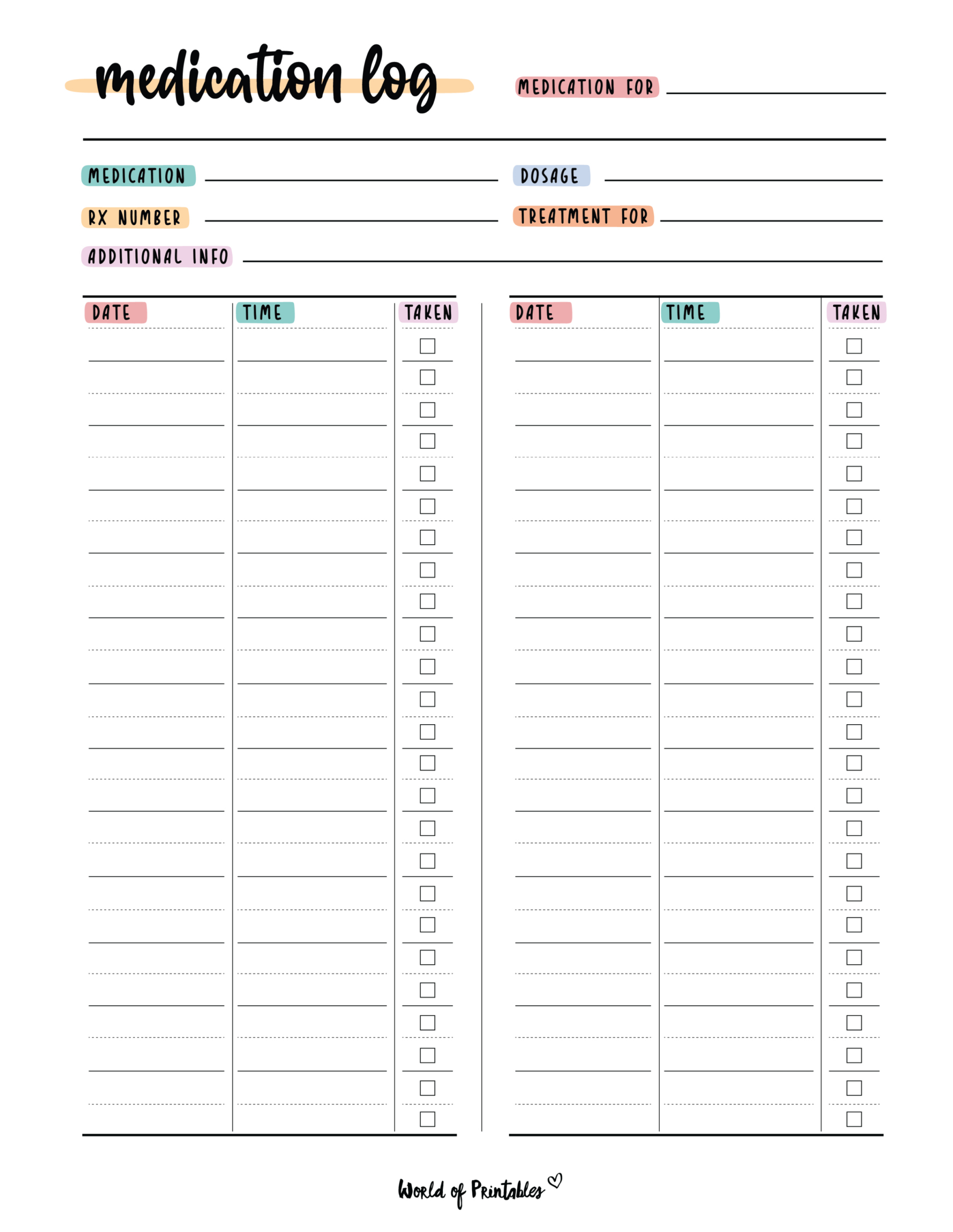 printable pain medication administration record template pdf