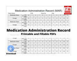 printable school medication administration record template pdf