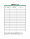 printable work equipment maintenance records template word