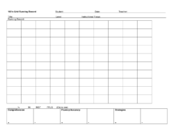 running record observation template excel