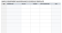 sample facility maintenance records template example