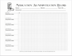 sample hospital medication administration record template example