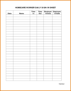 sample monthly employee attendance record template