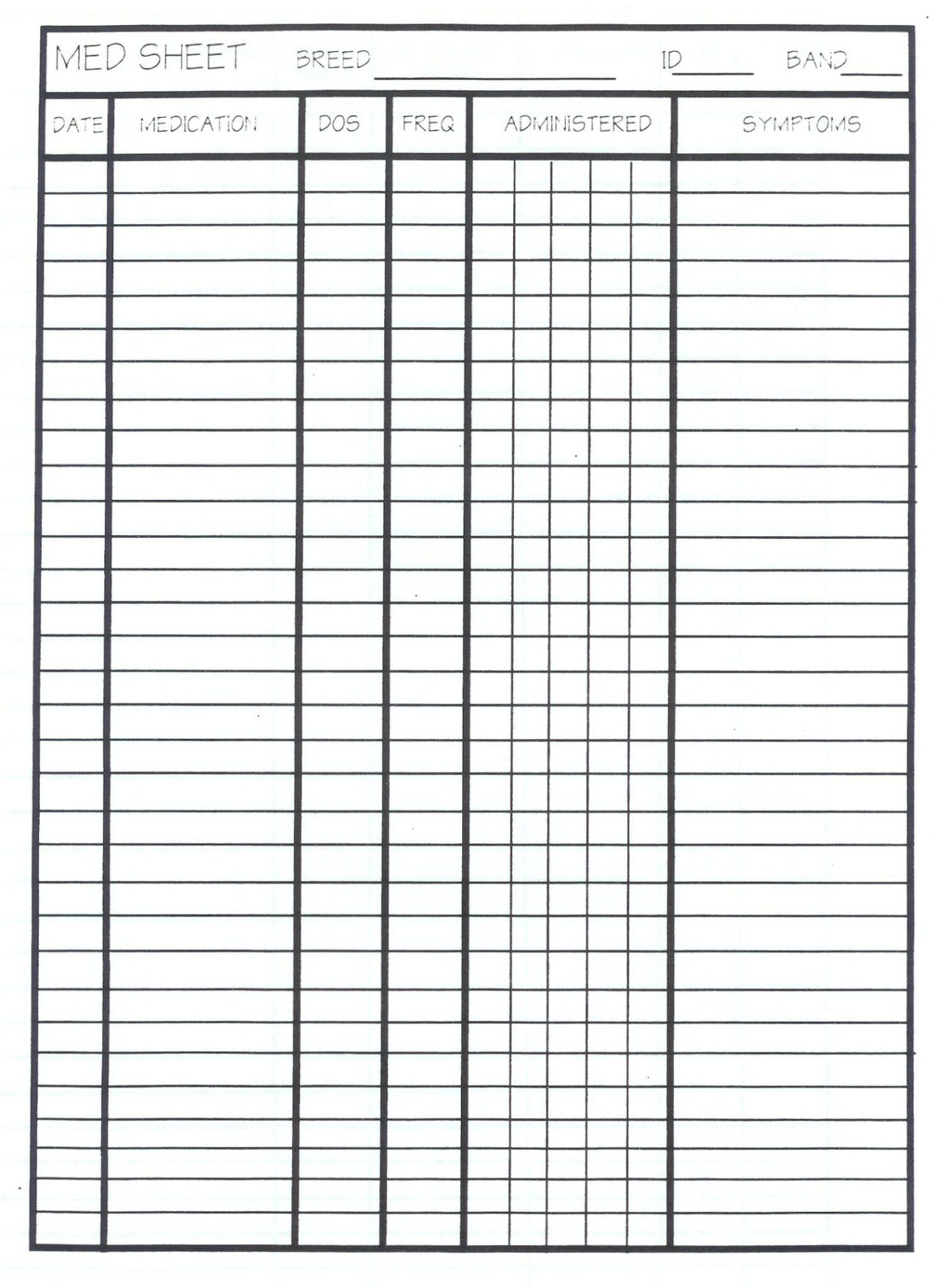 sample school medication administration record template word