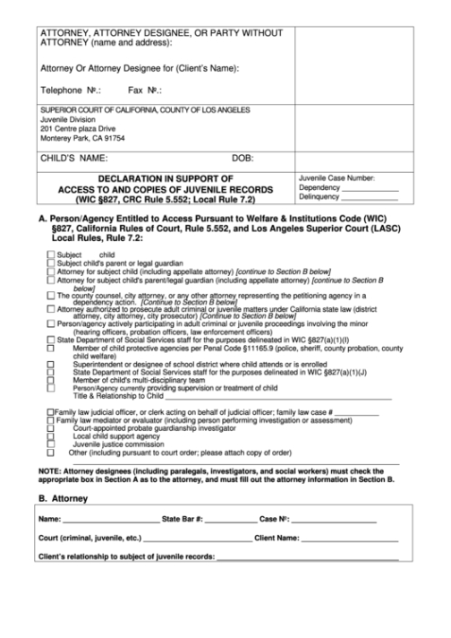 blank criminal record declaration form template sample