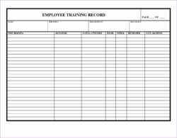 dog training record template example