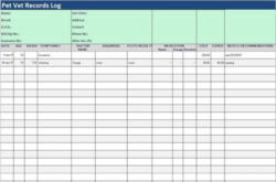 free blank cat health record template example