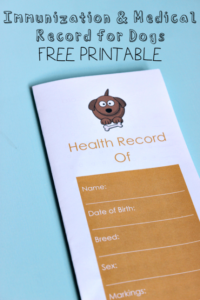 free  dog medical records template sample