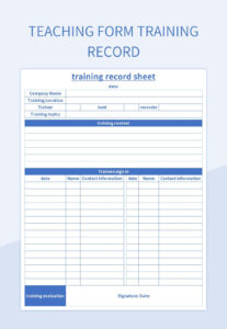 free  dog training record template pdf