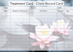 free editable massage client record card template pdf