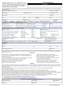 free printable gas installation safety record form template example