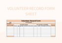 free printable record of volunteer hours template