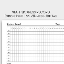 free sample employee sick leave record template excel