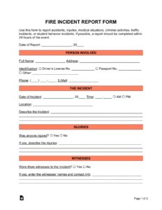 free sample fire training record template example