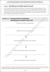 free sample mind over mood thought record template doc