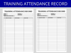 group training record template pdf