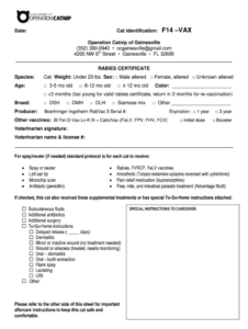 printable cat vaccination record templat example