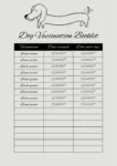 printable dog vaccination record template doc