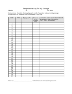 printable fridge freezer temperature record template word